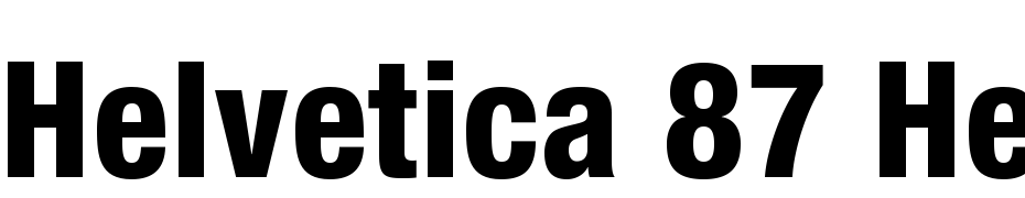 Helvetica 87 Heavy Condensed Yazı tipi ücretsiz indir